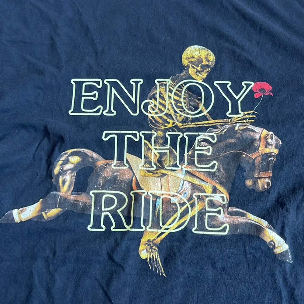 Ultra Rare Travis Scott Astroworld‎ Enjoy The Ride Shirt - Size X Large Black